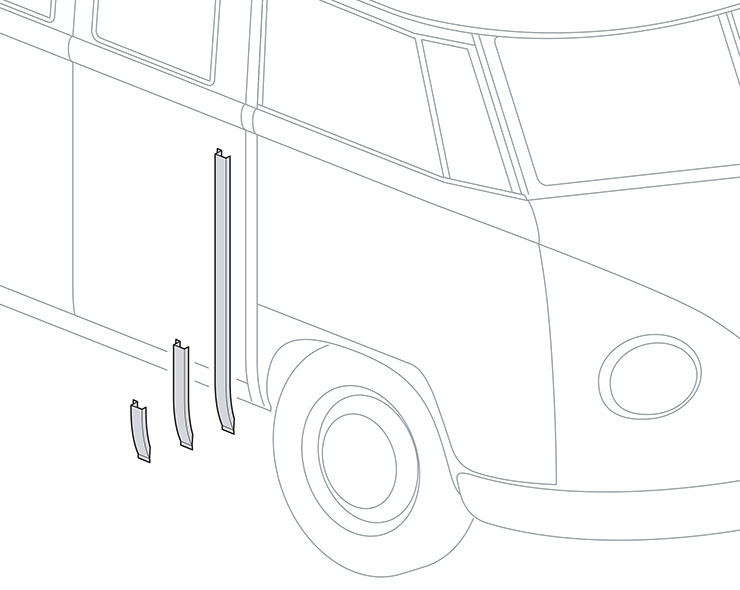 740x590 Left Hand Drive B Pillar Sections