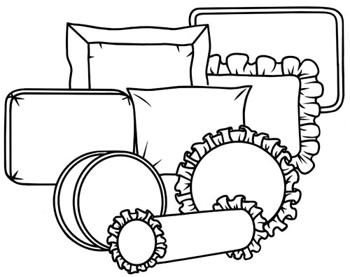 500x396 Throw Pillows Bedding For French Style Bedroom