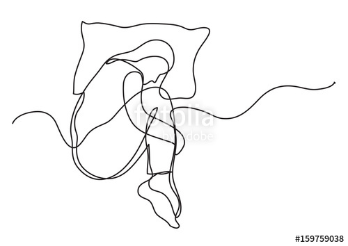 500x354 Woman Sleeping On Pillow