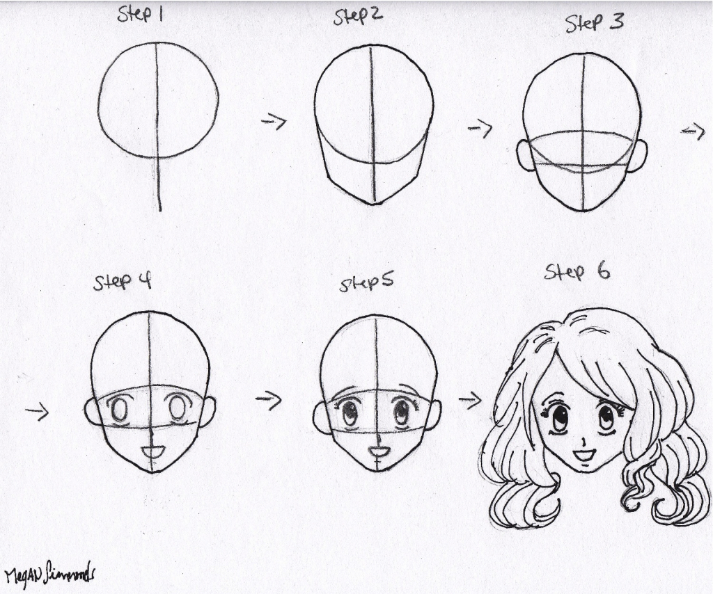 1024x854 How To Sketch Anime Faces How To Draw Closed Eyes Anime