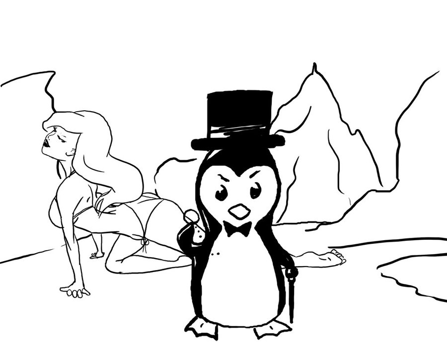 900x699 Pimp Penguin By Tolliraovan