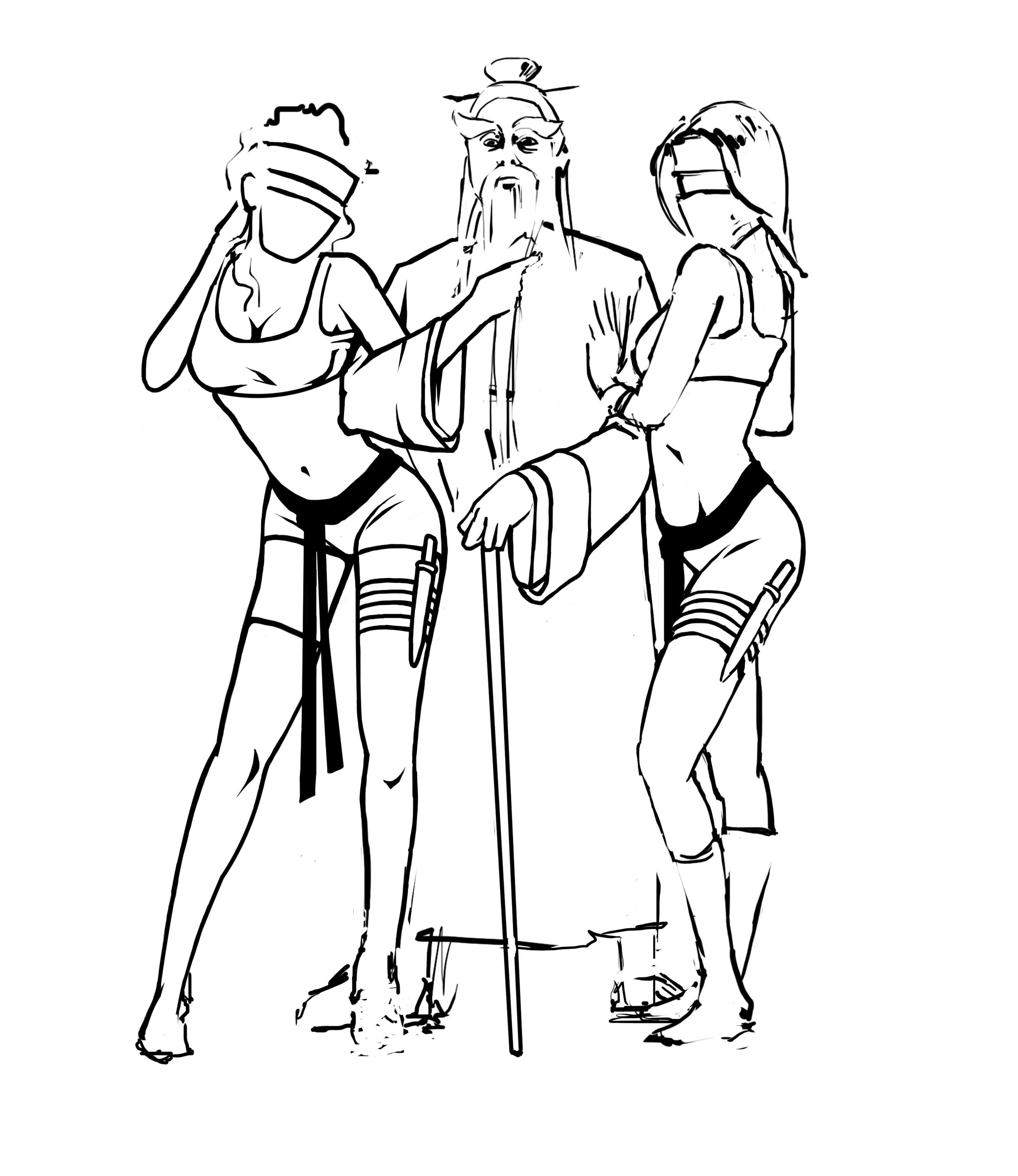 2640x3048 Black Belt In Architectural Watercolors