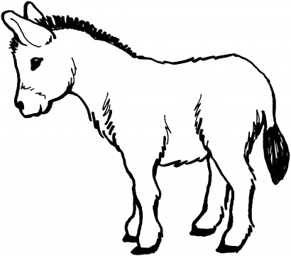 410x360 Donkey 4 Doodle Animals Donkey, Sunday School