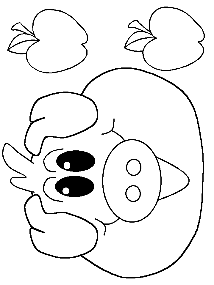 719x959 Pin The Apple On The Pig Game