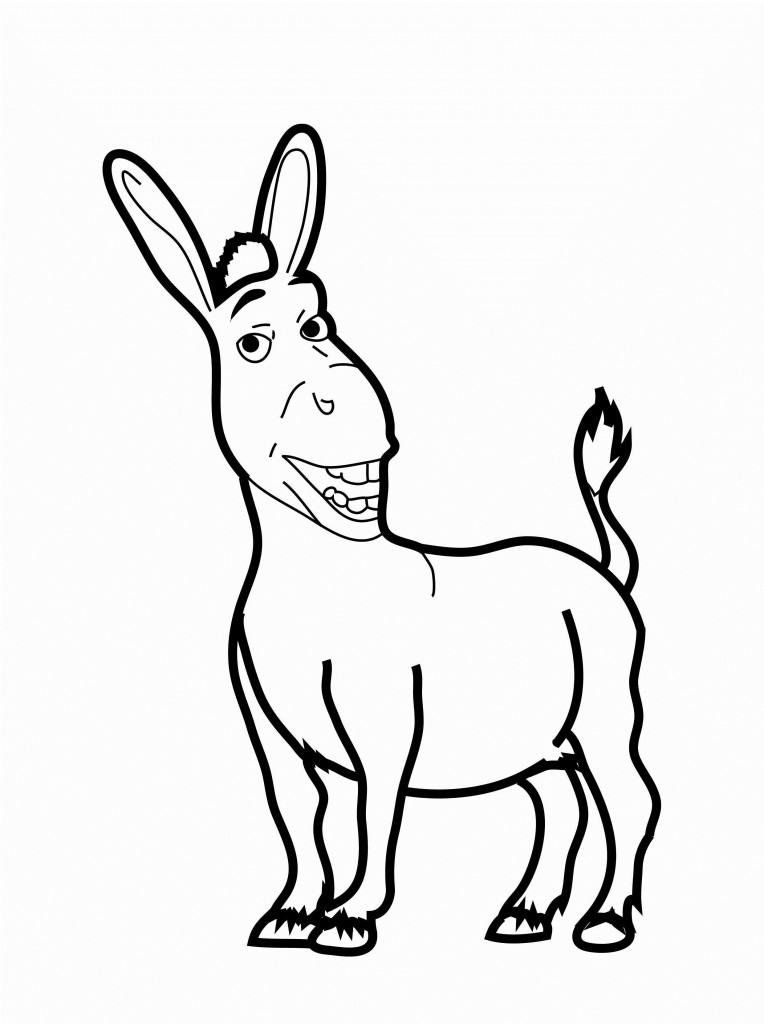 764x1024 Funny Donkey Coloring Pages 4r7 Donkey, Free