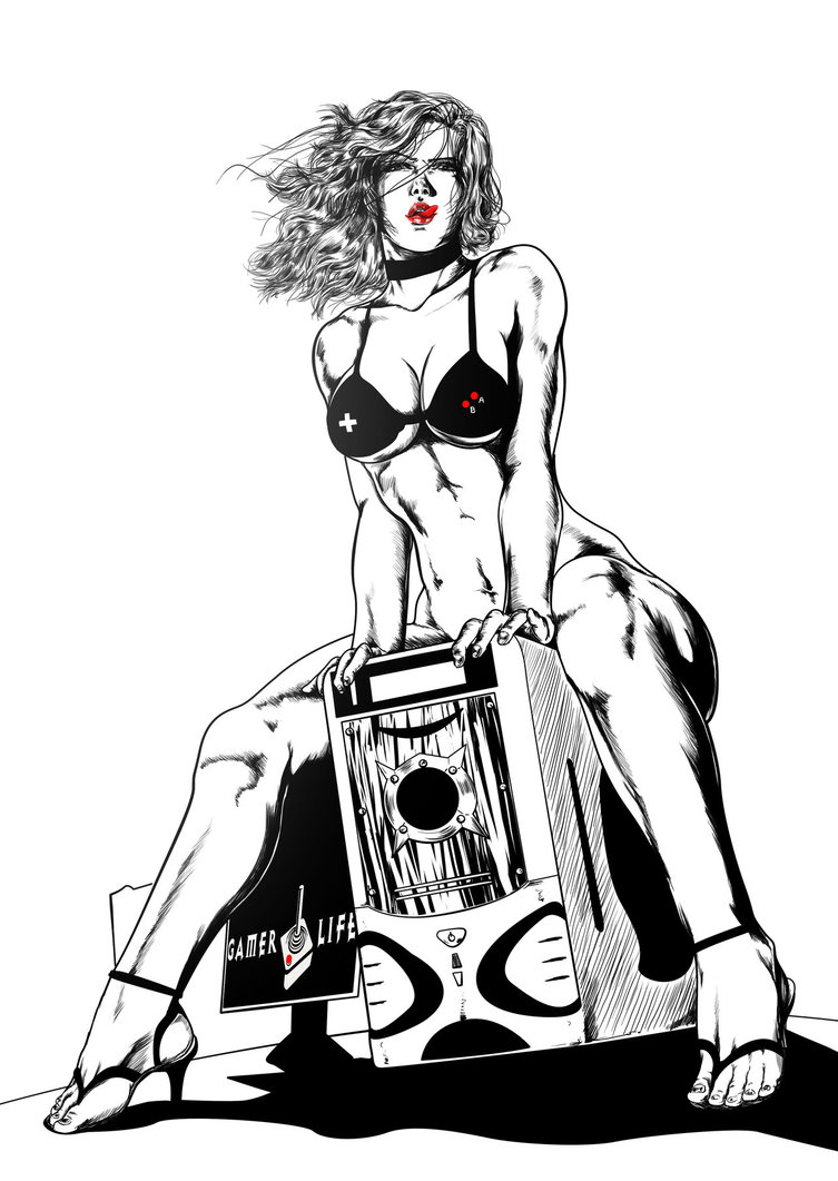 753x1061 Pin Up Girl Pc By Rossowinch