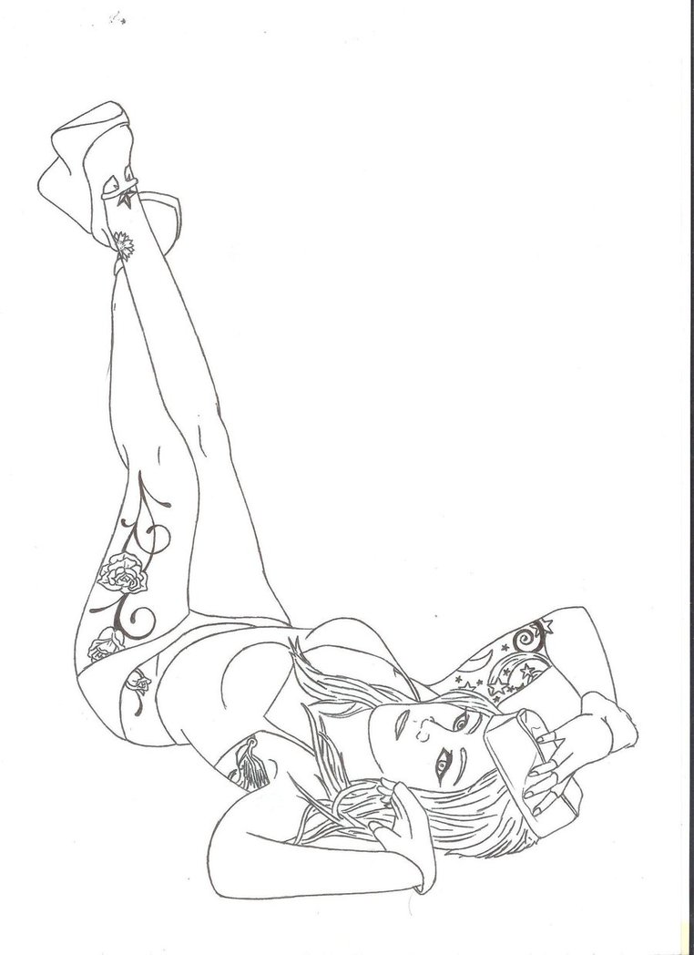 762x1048 Pinup Girl W Tattoos By Vipergts1011