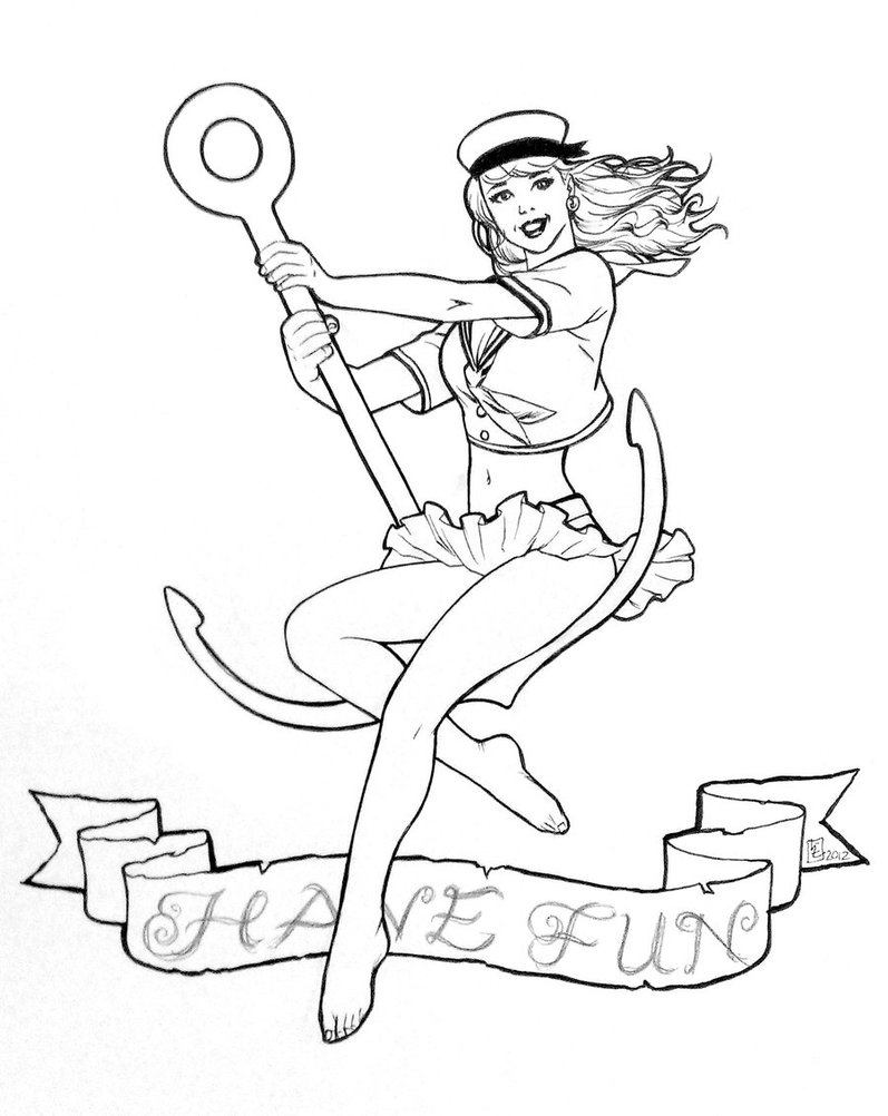 797x1002 Sailor Girl Pinup By Huy Truong