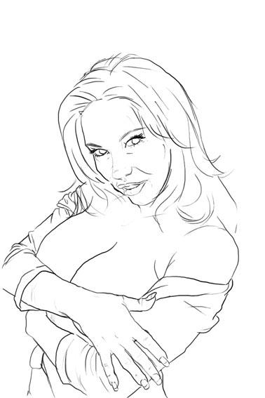 378x567 Pinup Rough Sketch 3 By Canershill
