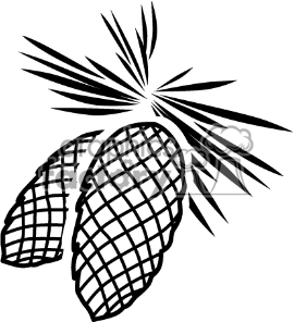 270x296 Pine Cone Clipart Simple
