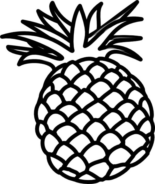 600x712 Luxury Pineapple Coloring Page 27 With Additional Coloring Page