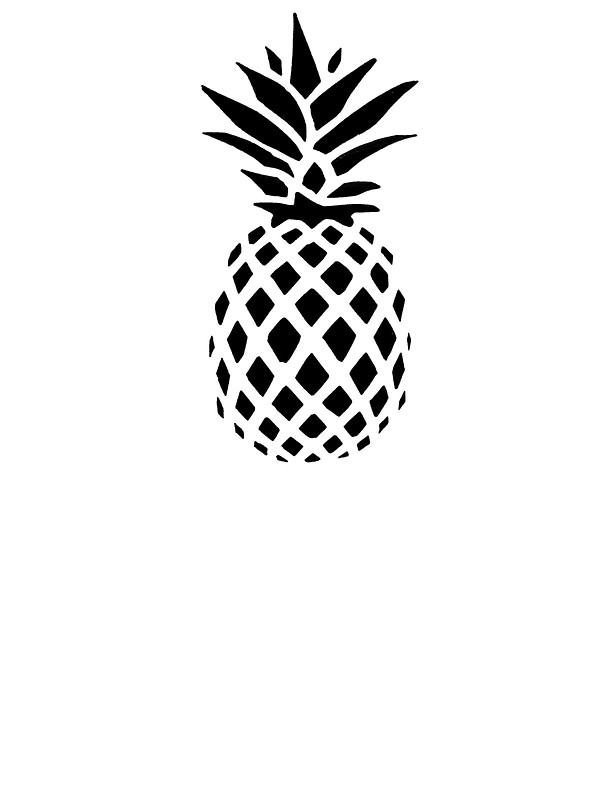 600x800 Pineapple Silhouette