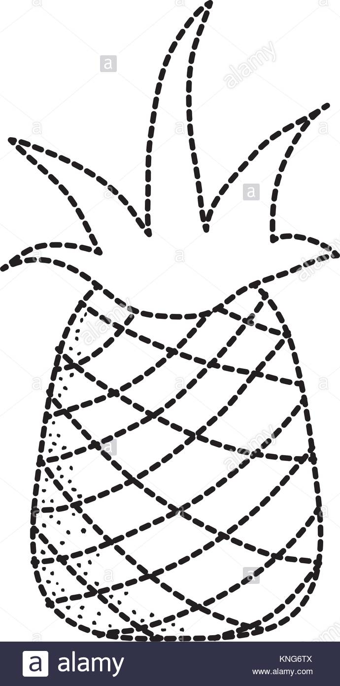 690x1390 Dotted Shape Delicious Pineapple Fresh And Healthy Fruit Stock