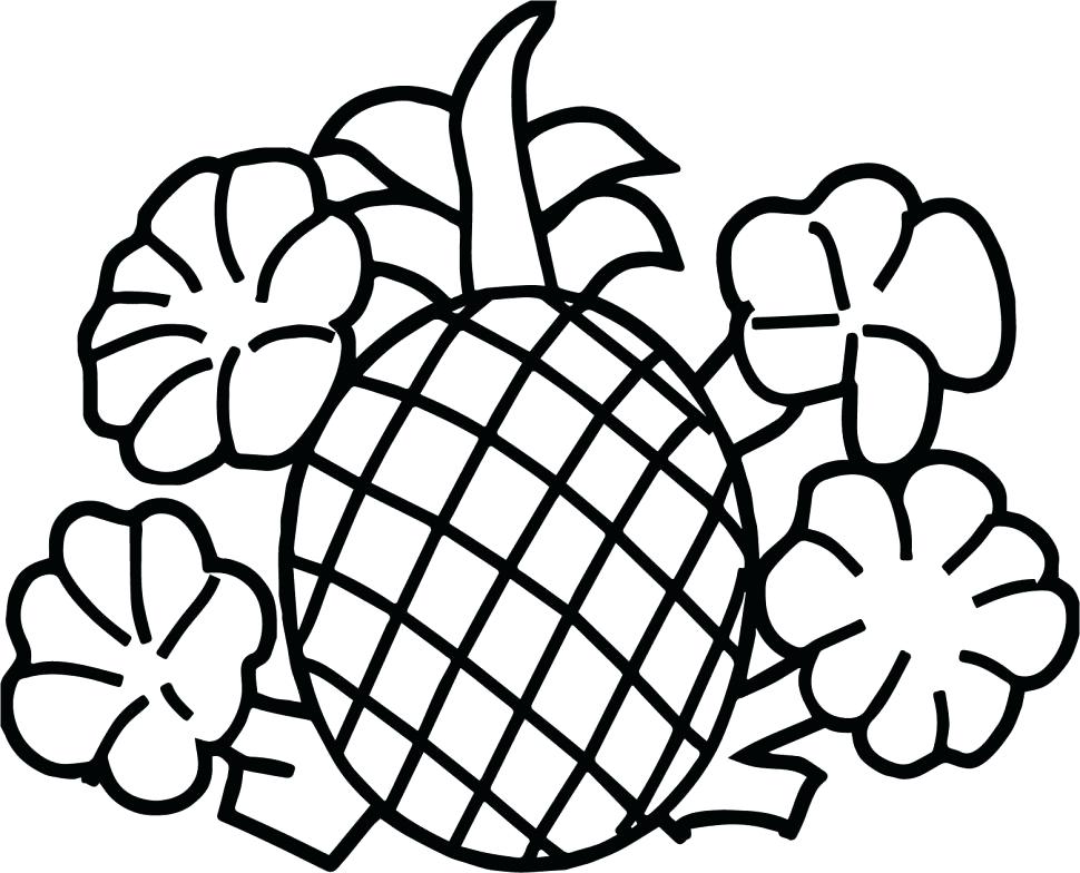 970x784 Pineapple Coloring Pages Lovely Pineapple Coloring Page For Your