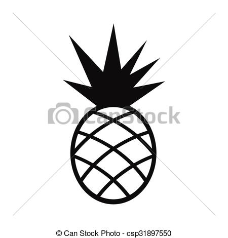 450x470 Pineapple Clipart Simple