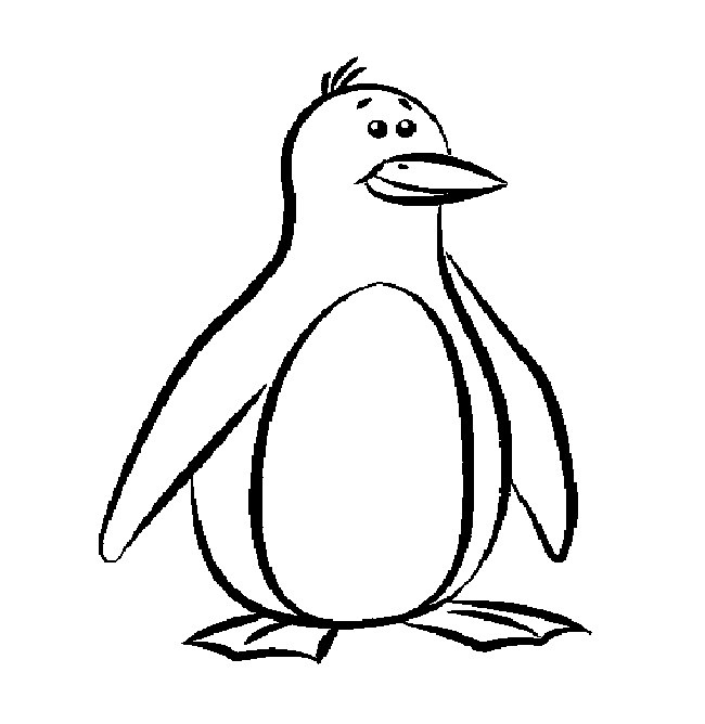 650x668 Enjoyable Design Penguin Outline B Free Images At Clker Com Vector