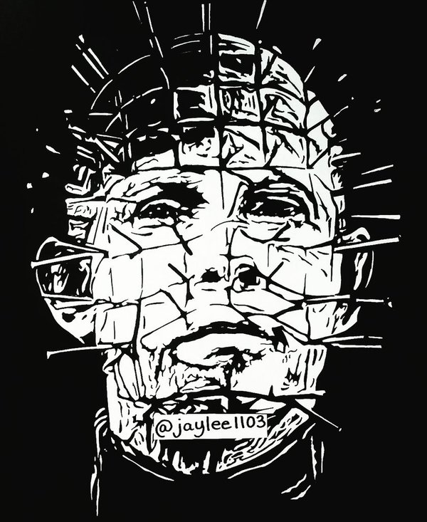 600x733 Johnny Green On Twitter Finished Drawing Of Pinhead.