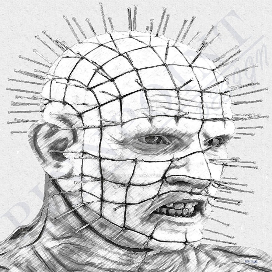 894x894 Pinhead Sketch By Inkpinncreative
