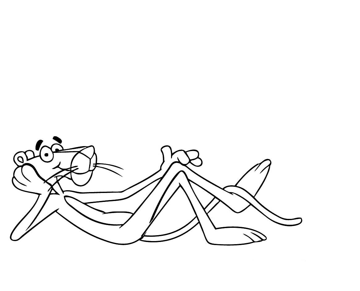 1166x944 Pink Panther Coloring Pages Paginone.biz