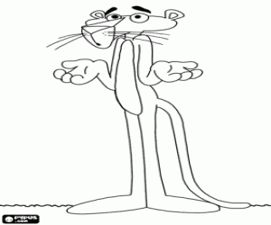 300x250 Pink Panther Coloring Pages Printable Games
