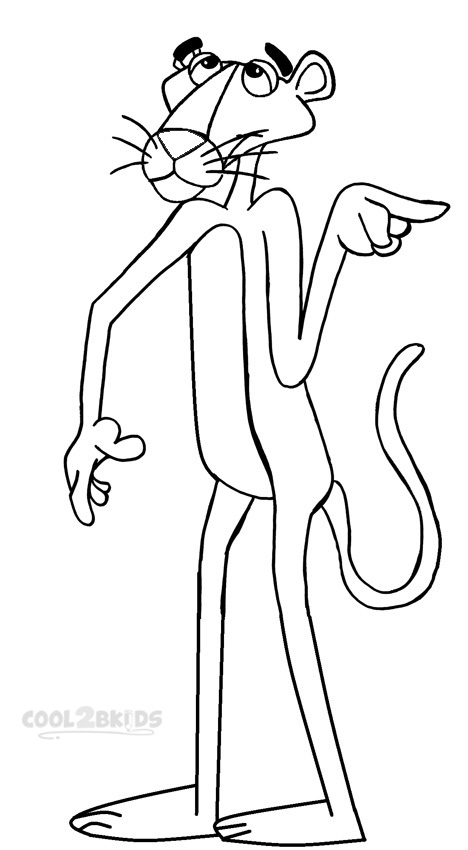 468x850 Printable Pink Panther Coloring Pages For Kids Cool2bkids