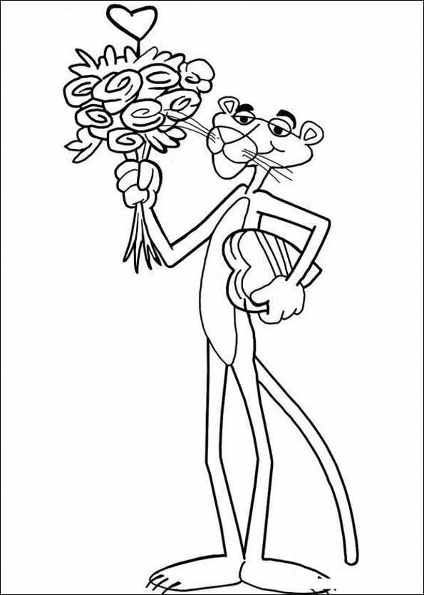 595x834 The Pink Panther Show Coloring Pages