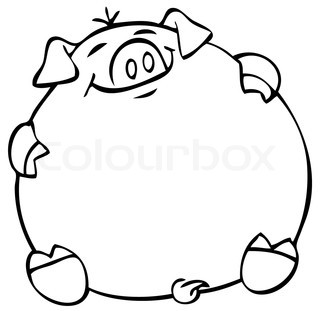 320x311 Vector Of Fat Pig Bw Pigs 1 Dachshunds And Animal