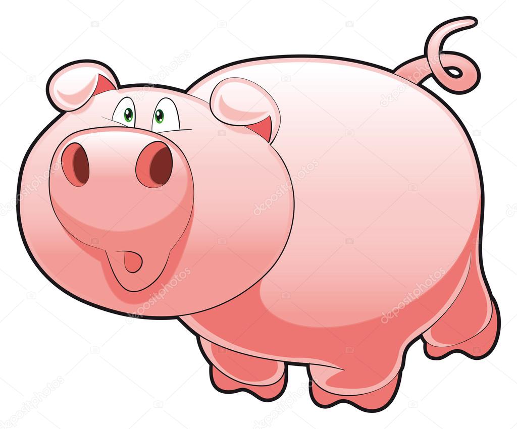 1024x850 Baby Pig. Stock Vector Ddraw