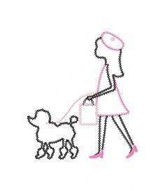 236x273 Writable Bingo Card Pink Poodle Paris Eiffel Tower Pink, Poodles