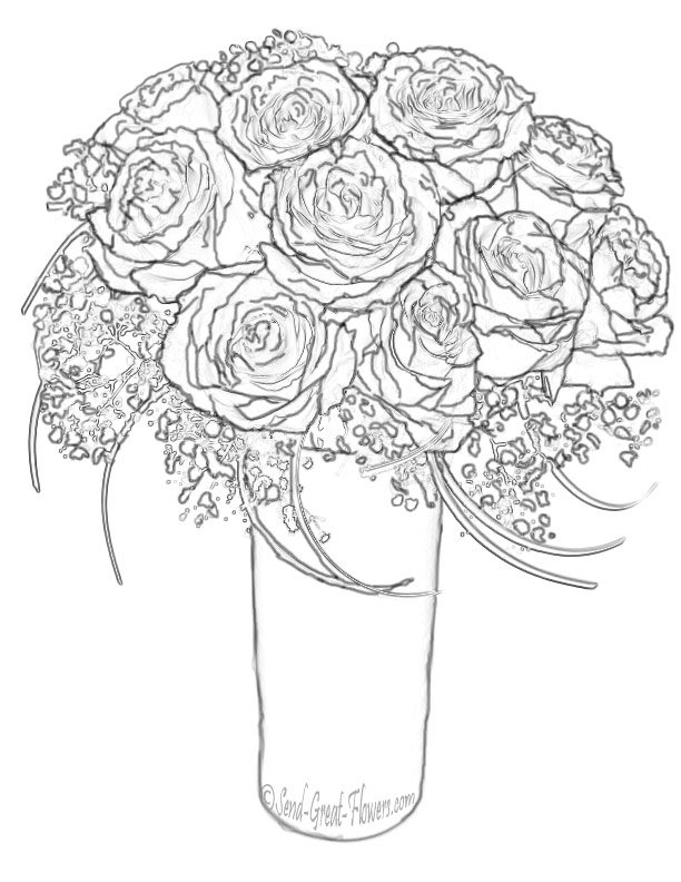 612x792 Free Coloring Pages Of Roses 147 Free Printable Coloring Pages