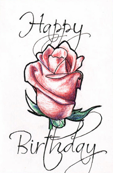 367x558 Happy Birthday Rose By H Heather
