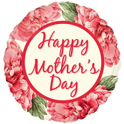 480x480 Pink Blooming Roses Happy Mother's Day Balloon Bouquet