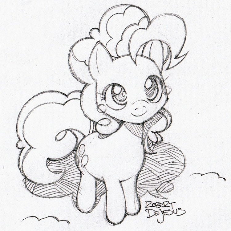 750x750 Art Of Robert De Jesus Pinkie Pie Sketch