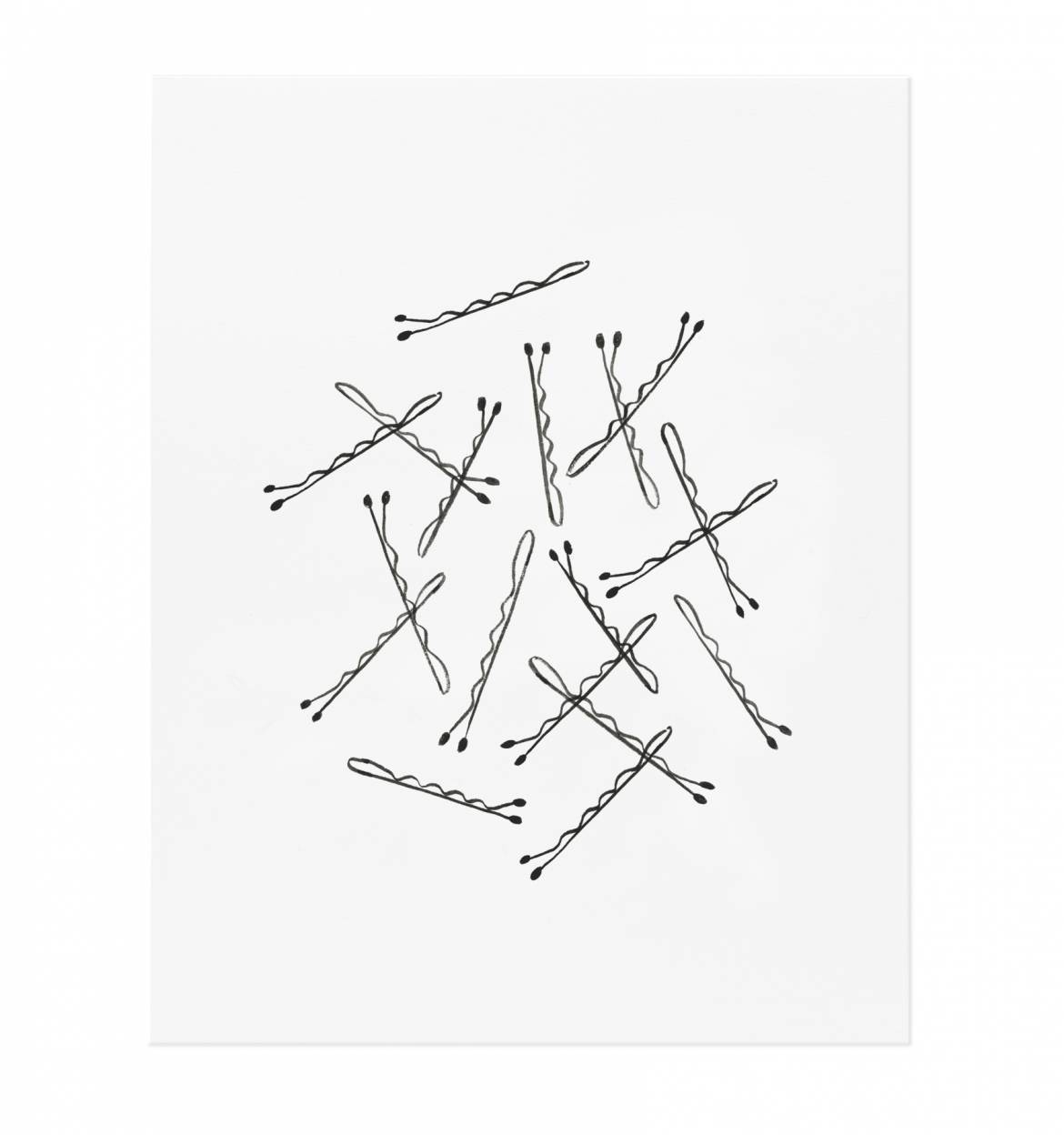 1170x1248 Bobby Pin Art Print By Rifle Paper Co. Made In Usa
