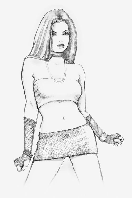 555x832 Dangerous Pinup Sketch By Garv23