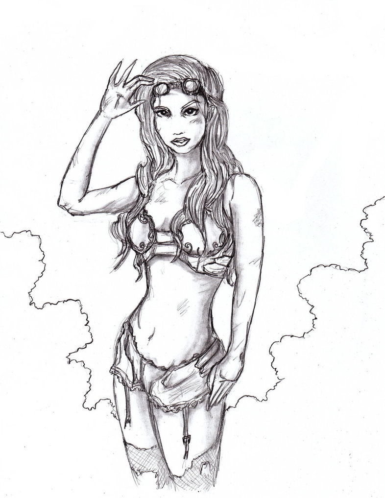 786x1017 Lauren Steampunk Pin Up By Forceflw23