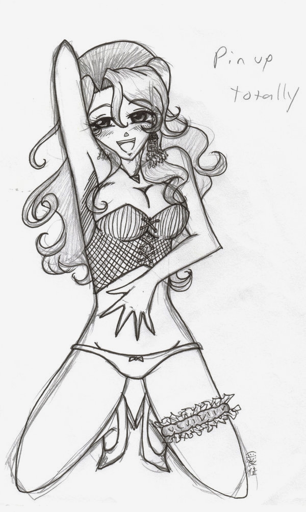 600x1001 60 Sexy Pin Up Girl Sketches Sensual Art 360wango