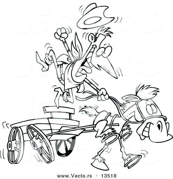 600x620 Wagon Coloring Page