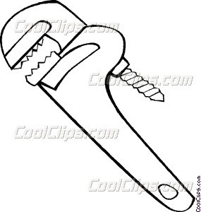 285x300 Pipe Wrench Vector Clip Art