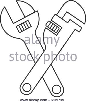 300x358 Pipe Wrench Icon Stock Vector Art Amp Illustration, Vector Image