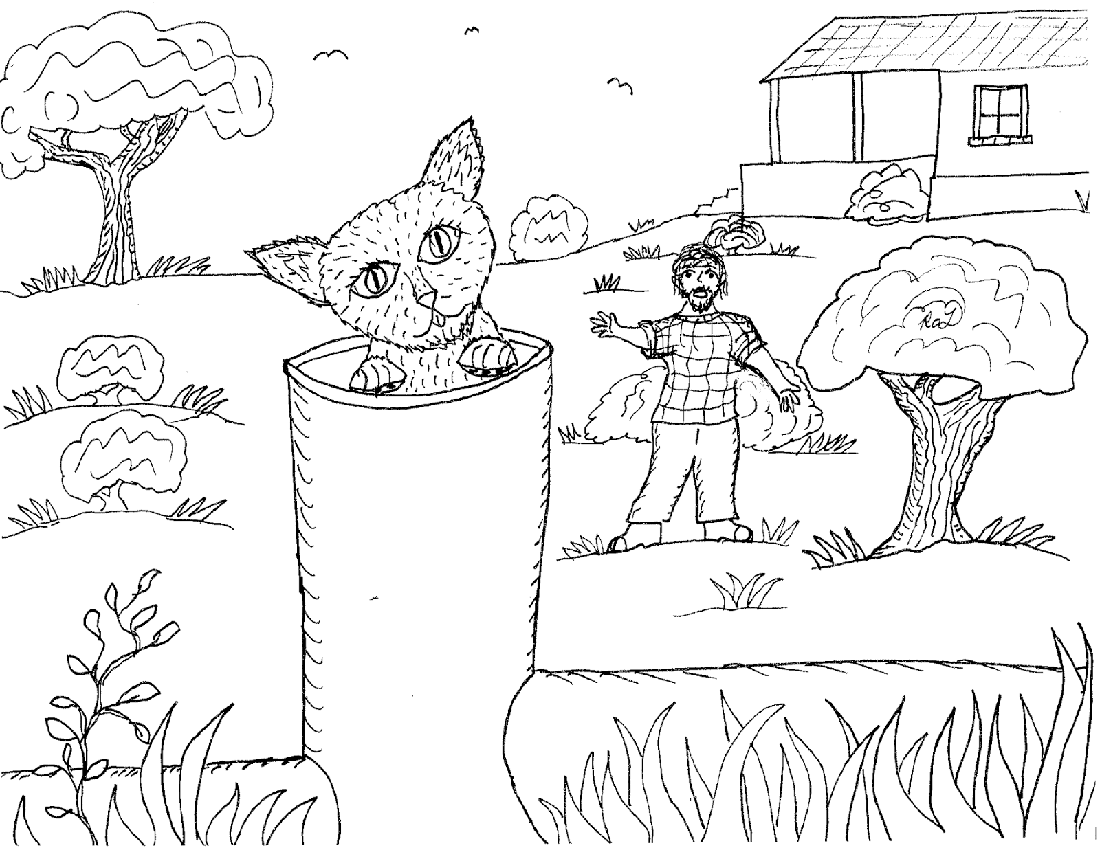 1600x1237 Robin's Great Coloring Pages How Pipes The Cat Got His Name