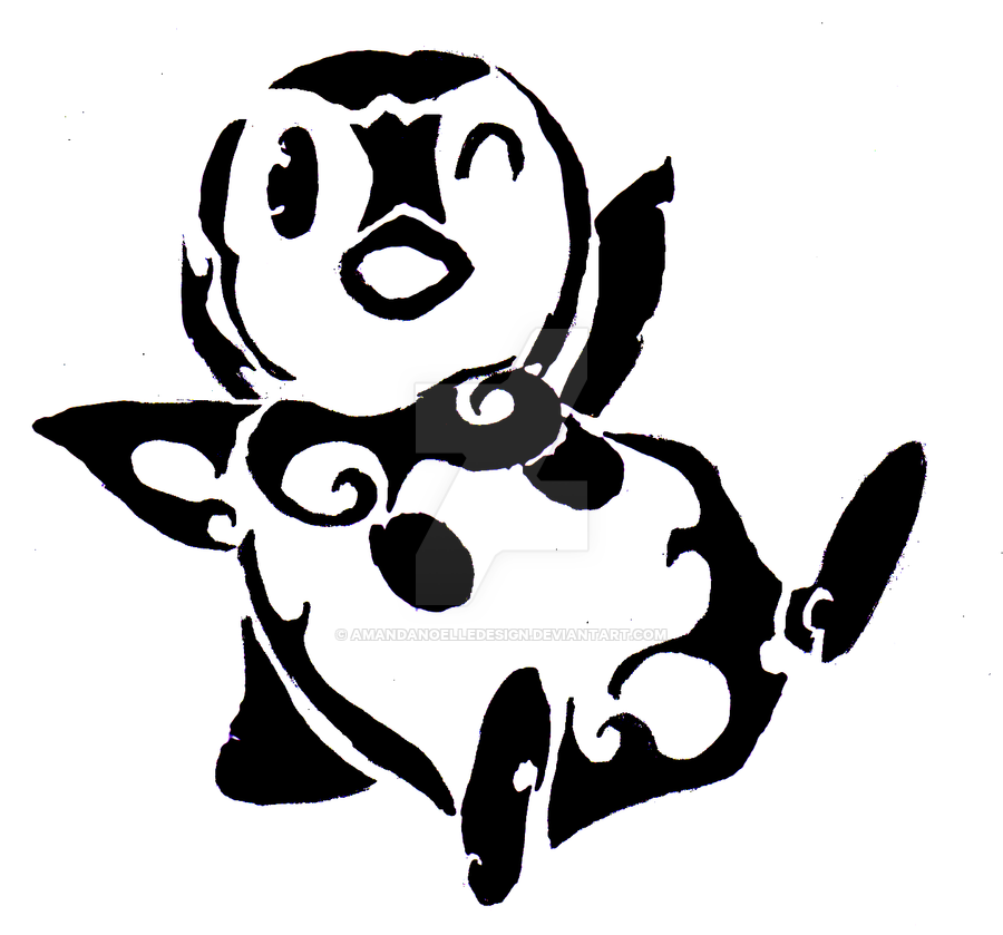 900x839 Tribal Piplup By Amandanoelledesign