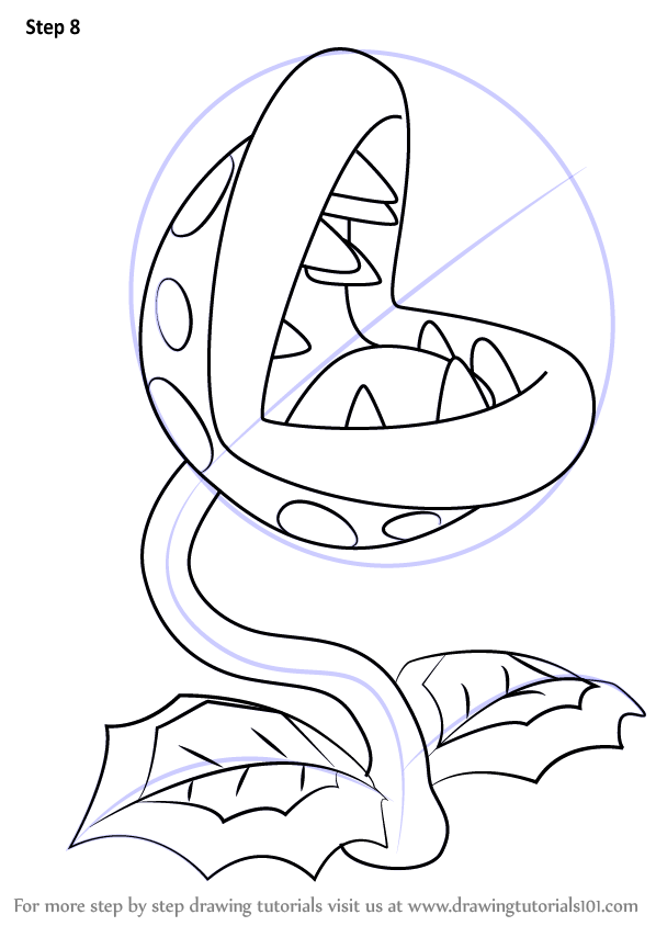 598x844 Learn How To Draw Piranha Plant From Super Mario (Super Mario