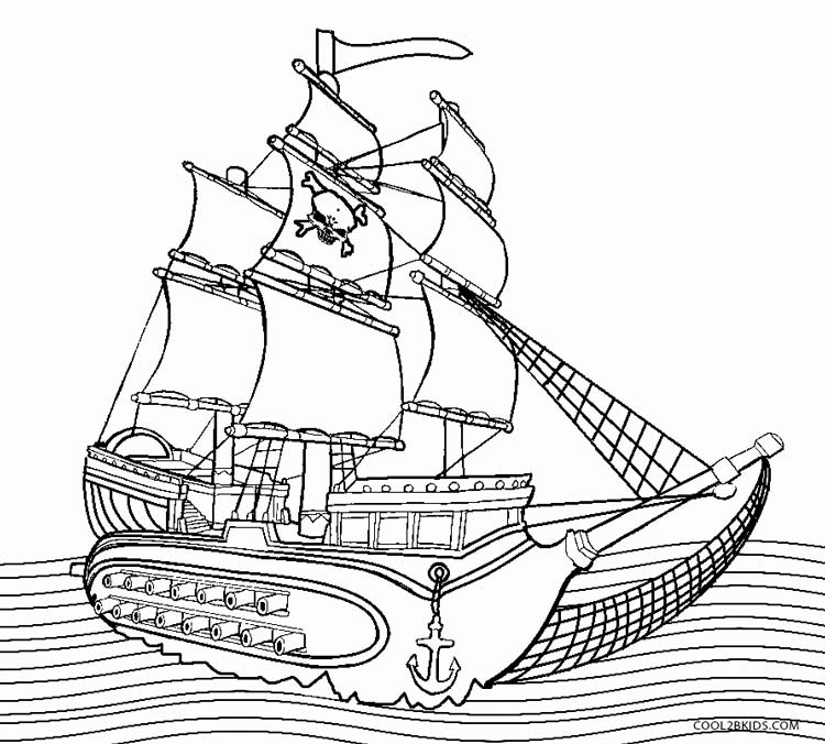 750x676 Printable Boat Coloring Pages For Kids Cool2bkids