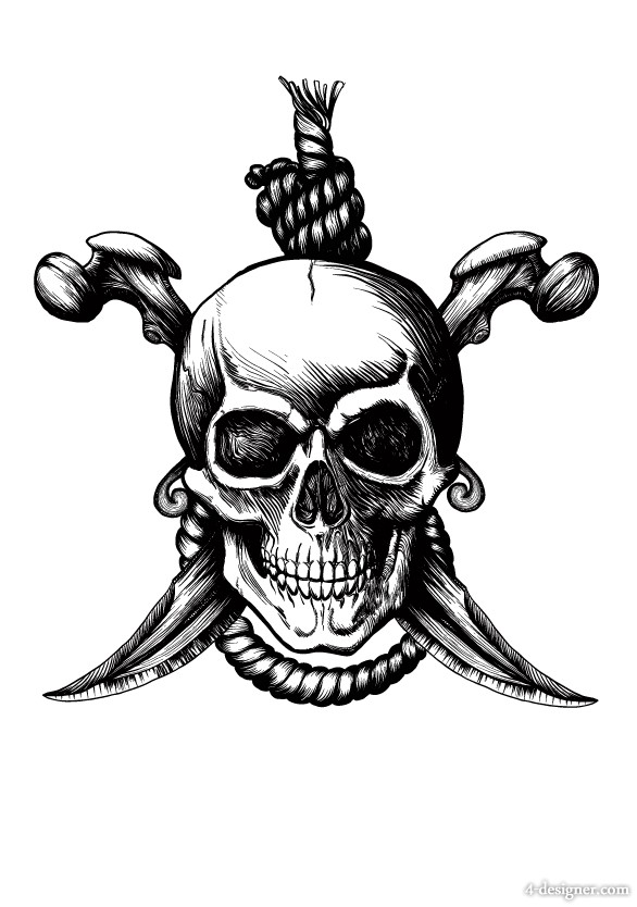 586x834 4 Designer Cartoon Pirate Elements Pattern