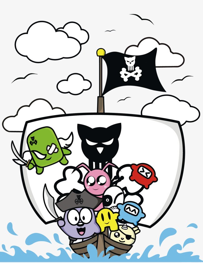 650x841 Vector Cartoon Pirate Ship, Pirate, Pirates, Cartoon Png
