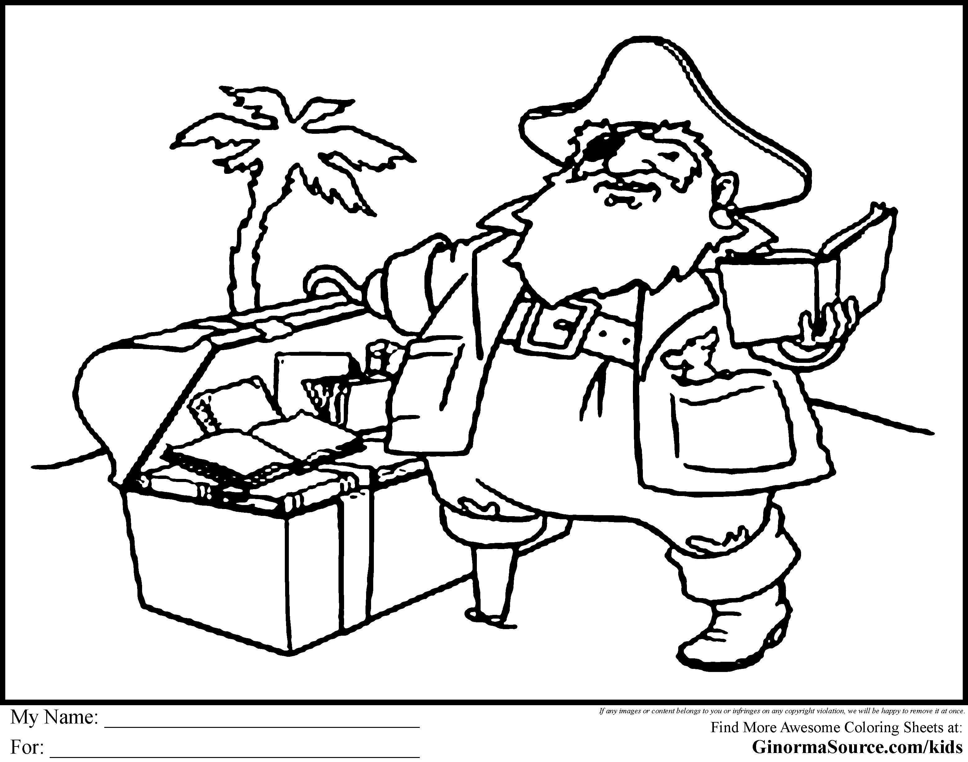 3120x2455 Coloring Pages Pirate Free Printable For Preschool Pdf Clarknews