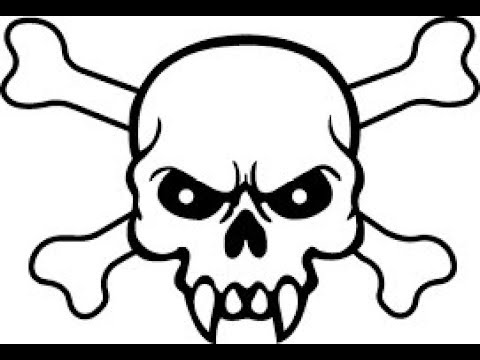 480x360 How To Draw A Pirates Of The Carribean Skull (Easy Tutorial)