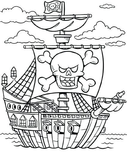425x510 Pirate Coloring Pages Printable Printable Pirate Coloring Pages