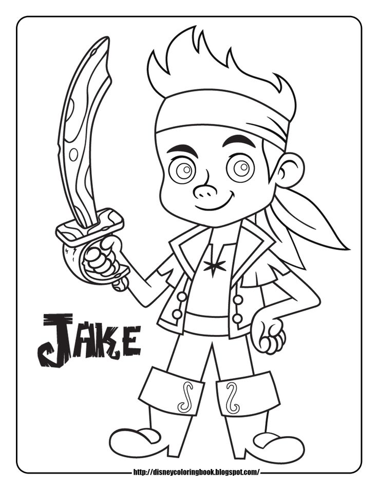 736x952 Jake And The Neverland Pirates Free Coloring Pages Drawn Pirate